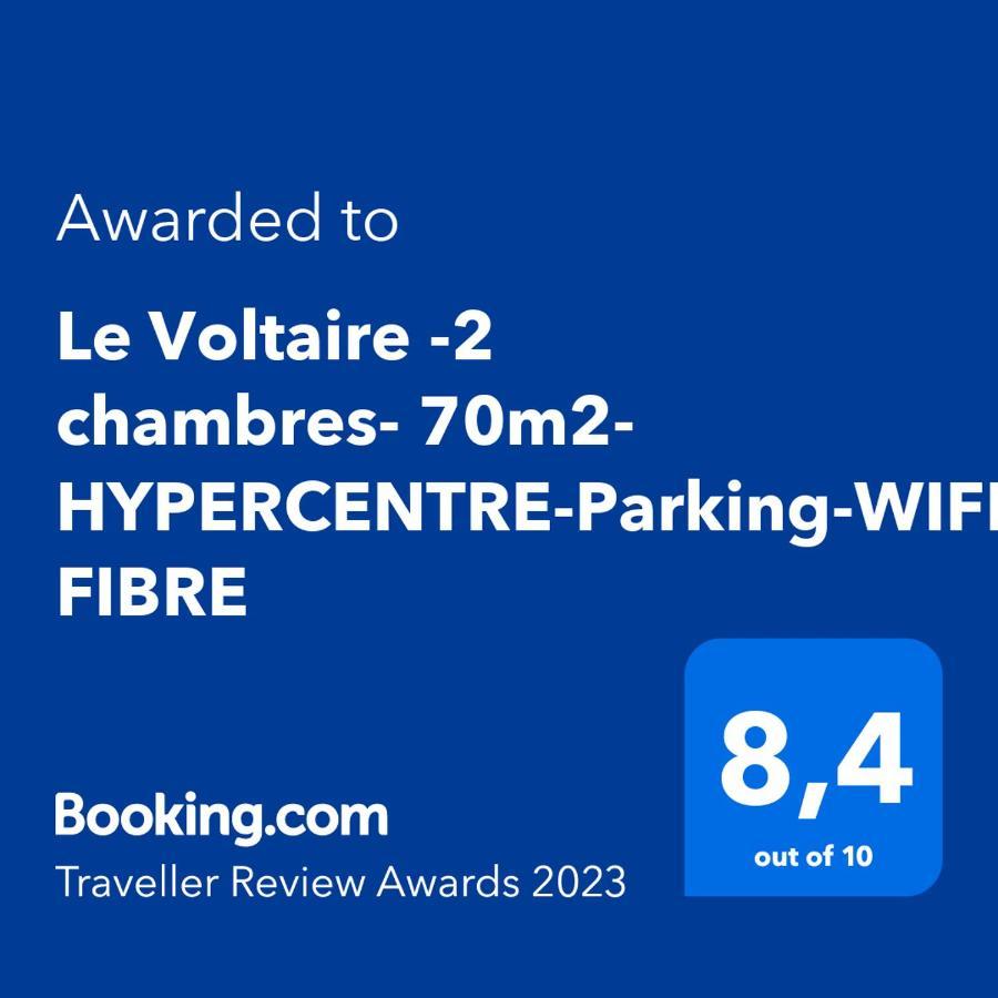 Le Voltaire -2 Chambres- 70M2- Hypercentre-Parking-Wifi Fibre タルブ エクステリア 写真